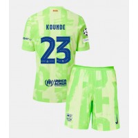 Barcelona Jules Kounde #23 Tredje sæt Børn 2024-25 Kortærmet (+ Korte bukser)